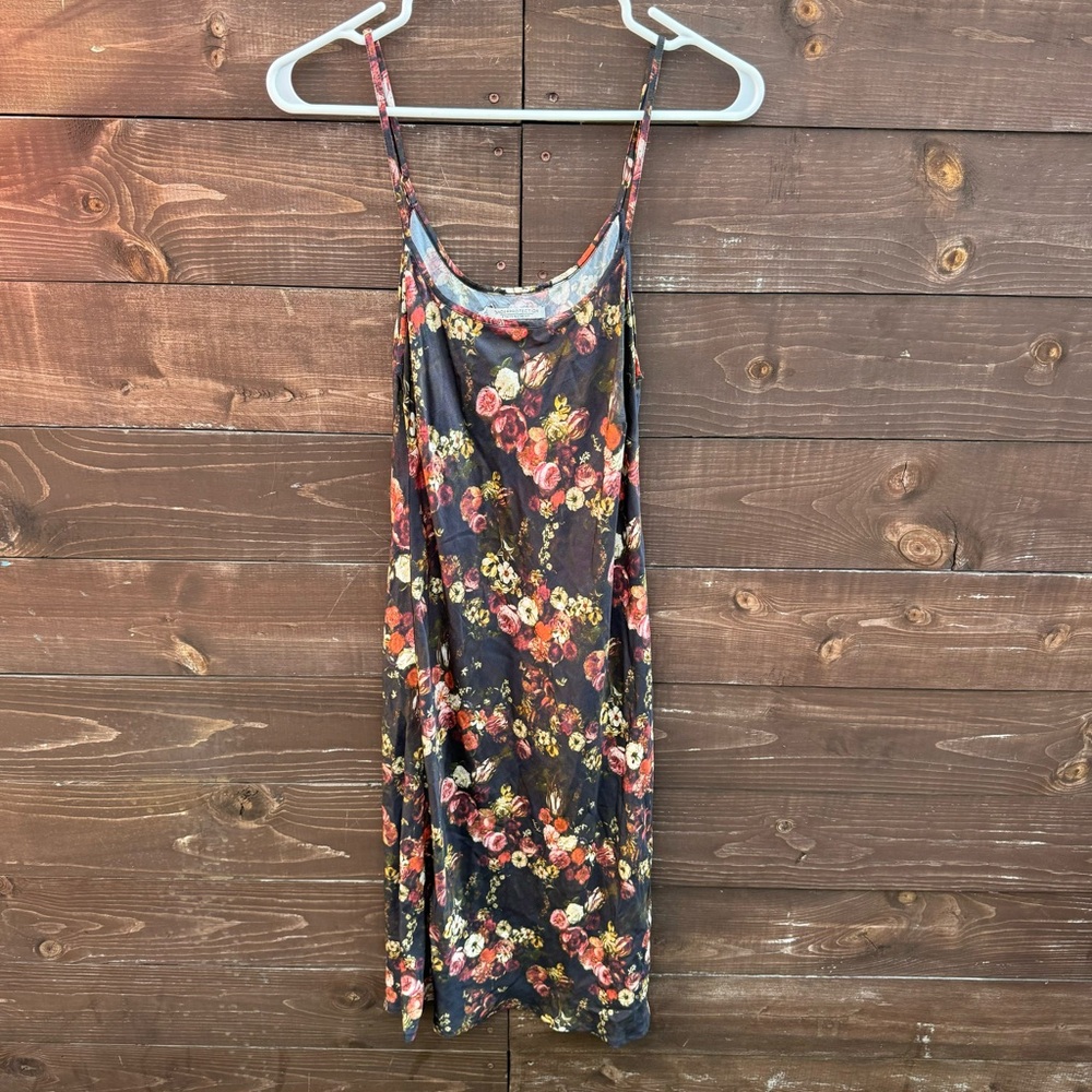 Underprotection Floral Print Slip Dress Size Medium